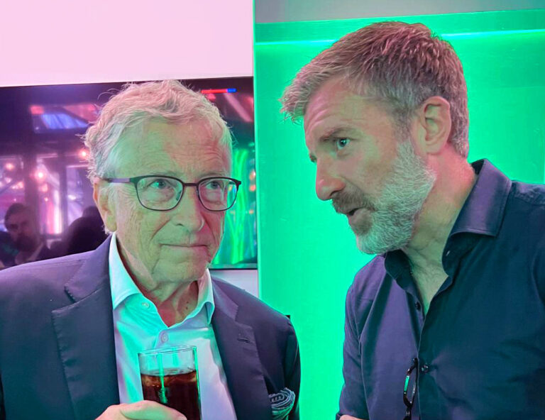 Conor O'Riain with Bill Gates